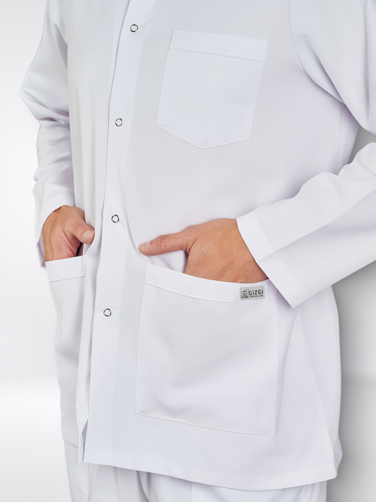 Блуза мужская воротник стойка длинный рукав